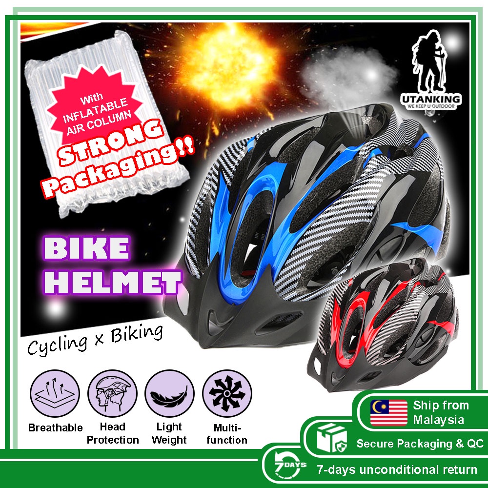 Bike Helmet MTB Hat Bicycle Helmets Outdoor Mountain Road Cycling Helmet Lajak Safety Protection Topi Keledar Basikal