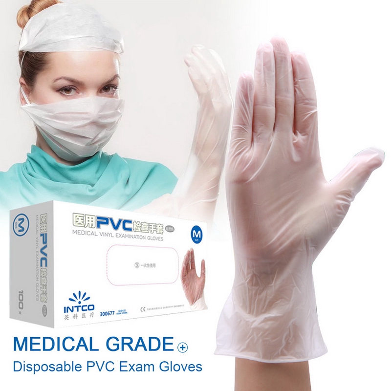 clear medical gloves