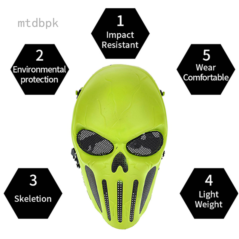 Valken Airsoft Kilo 2G Mesh Skull Face Mask - Army Barracks