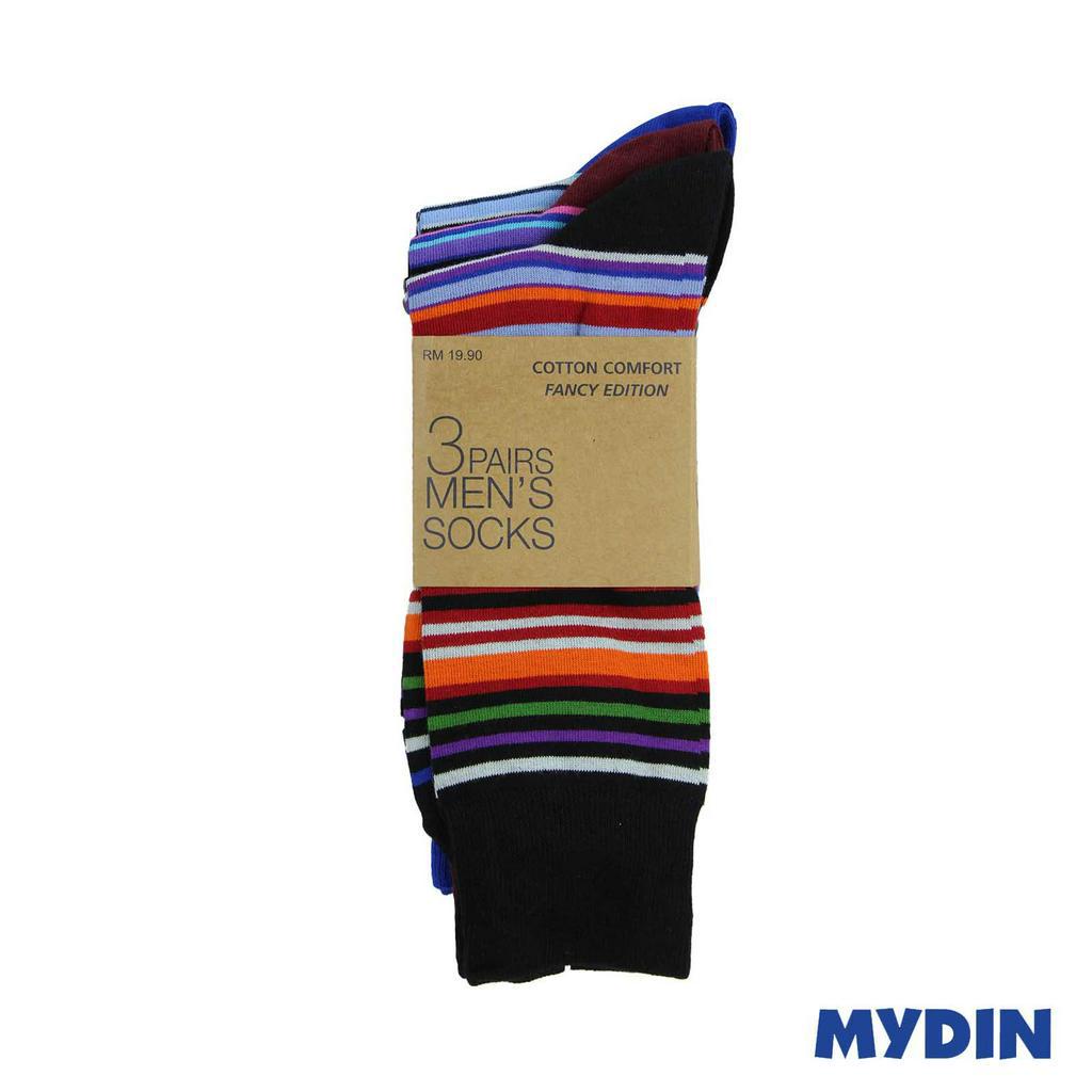 Cotton Comfort Fancy Edition 3 Pairs Men's Socks 0518RZIBDEB02