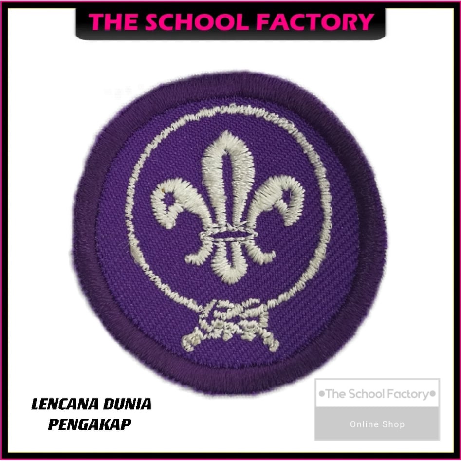 LENCANA DUNIA PENGAKAP AKSESORI SERAGAM SEKOLAH (ACCESSORIES LOGO SCOUT ...