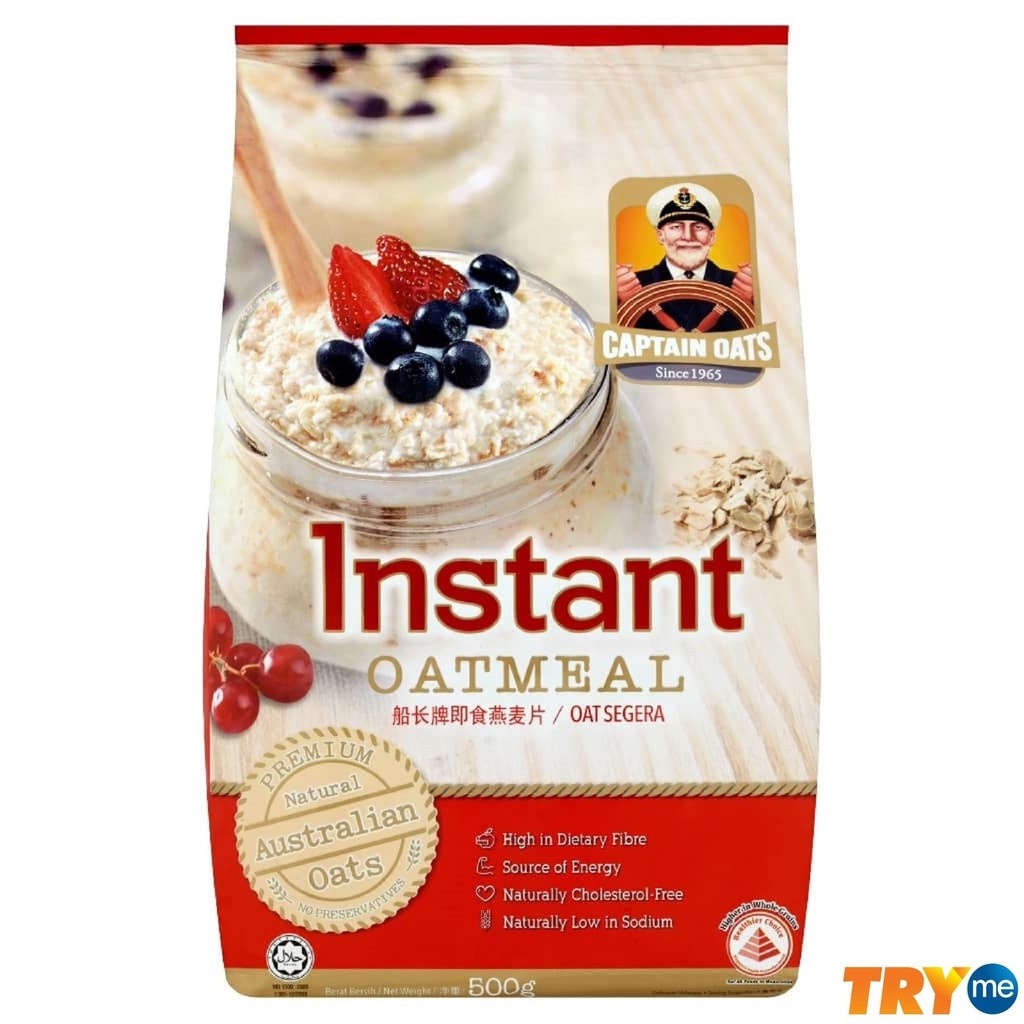 Captain Instant Oatmeal 500g Shopee Malaysia