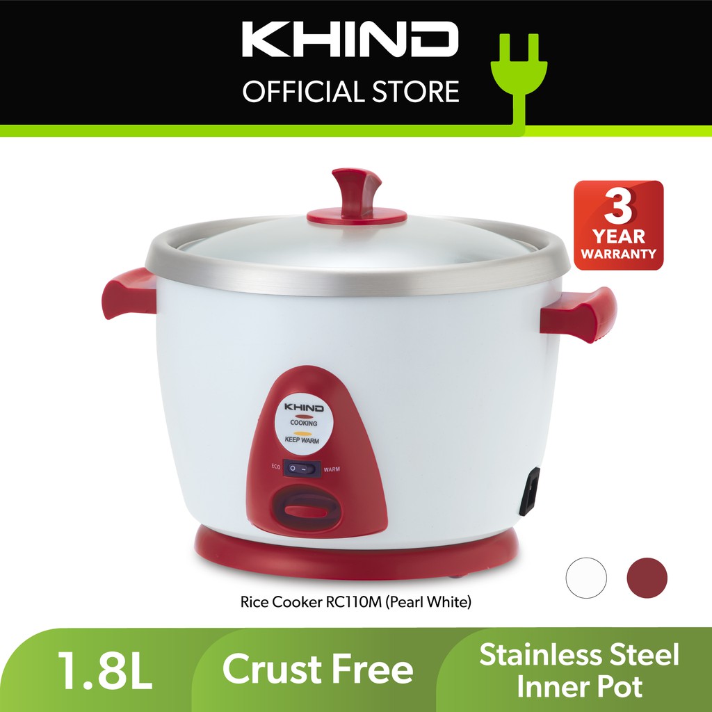 Khind 1.8L Rice Cooker RC118M Shopee Malaysia