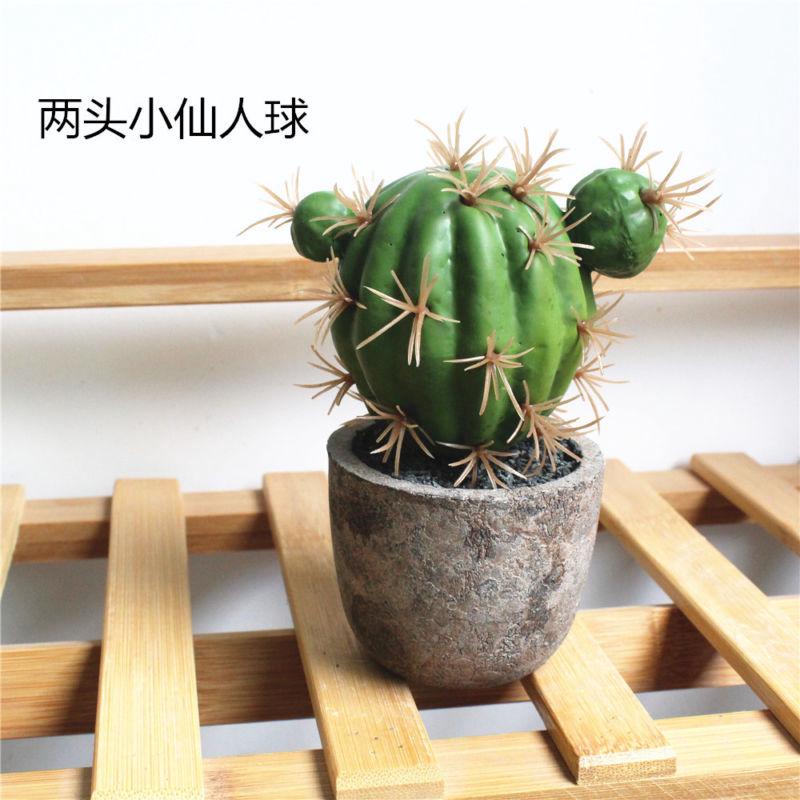 1X Pot  Artificial Succulents Plant Pot  Fake Cactus Bonsai  