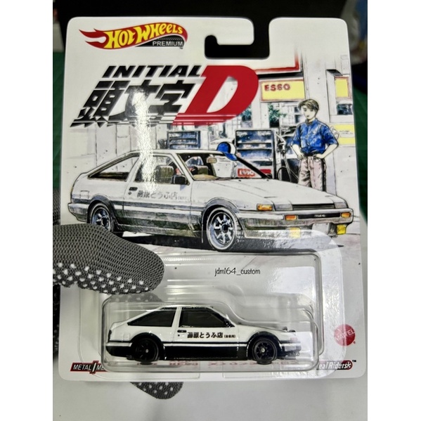 Hot Wheels Toyota Ae Sprinter Trueno Custom Initial D Carbon Hood Shopee Malaysia