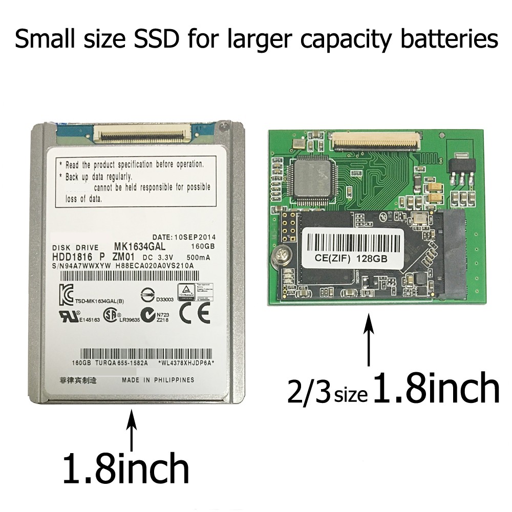 New 1 8 Inch 512gb Ssd Replacement Toshiba Mk3008gal Mk1634gal Hdd Only For Ipod Shopee Malaysia