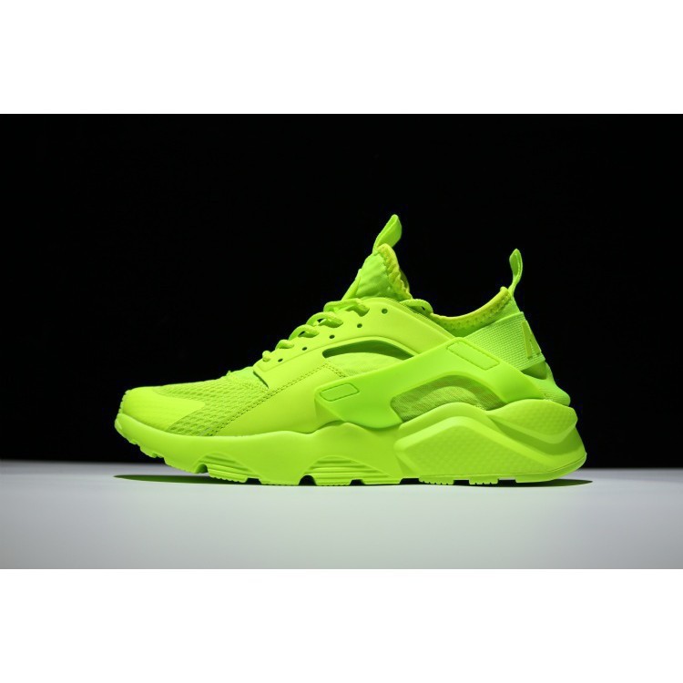 fluorescent green tennis shoes