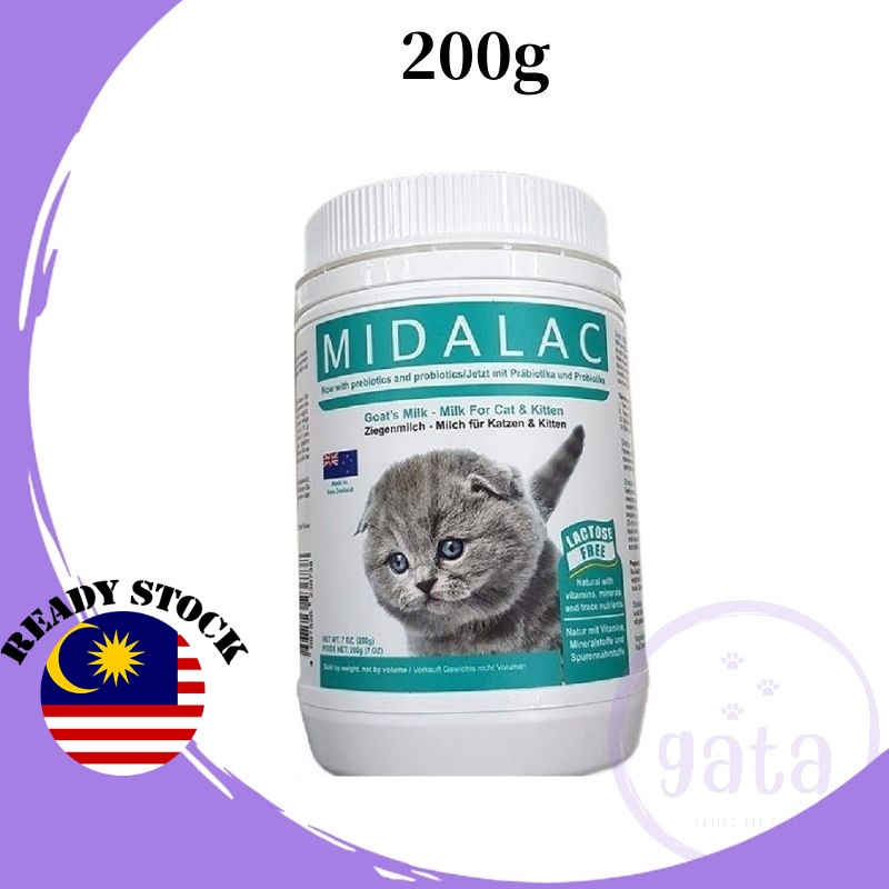 Midalac Goat Milk Powder Cat Milk Powder Pet Milk Powder Cat Food Pet Food Serbuk Susu Kucing