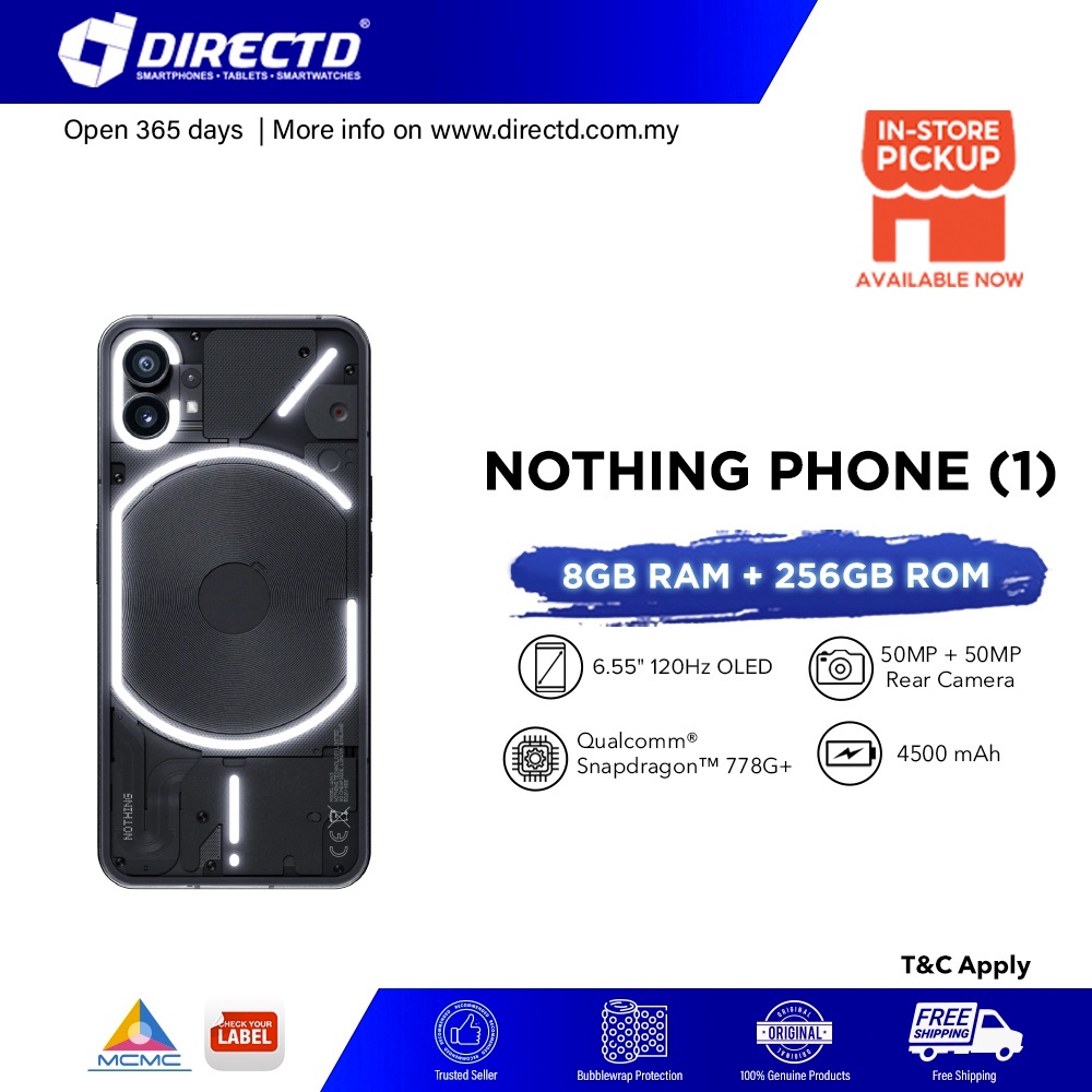 Nothing Phone [1] (8GB/12GB RAM | 256GB ROM) - Available Stock Now ...