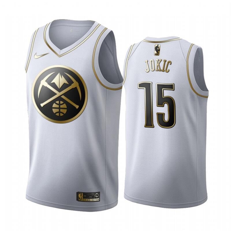 nuggets white gold jersey