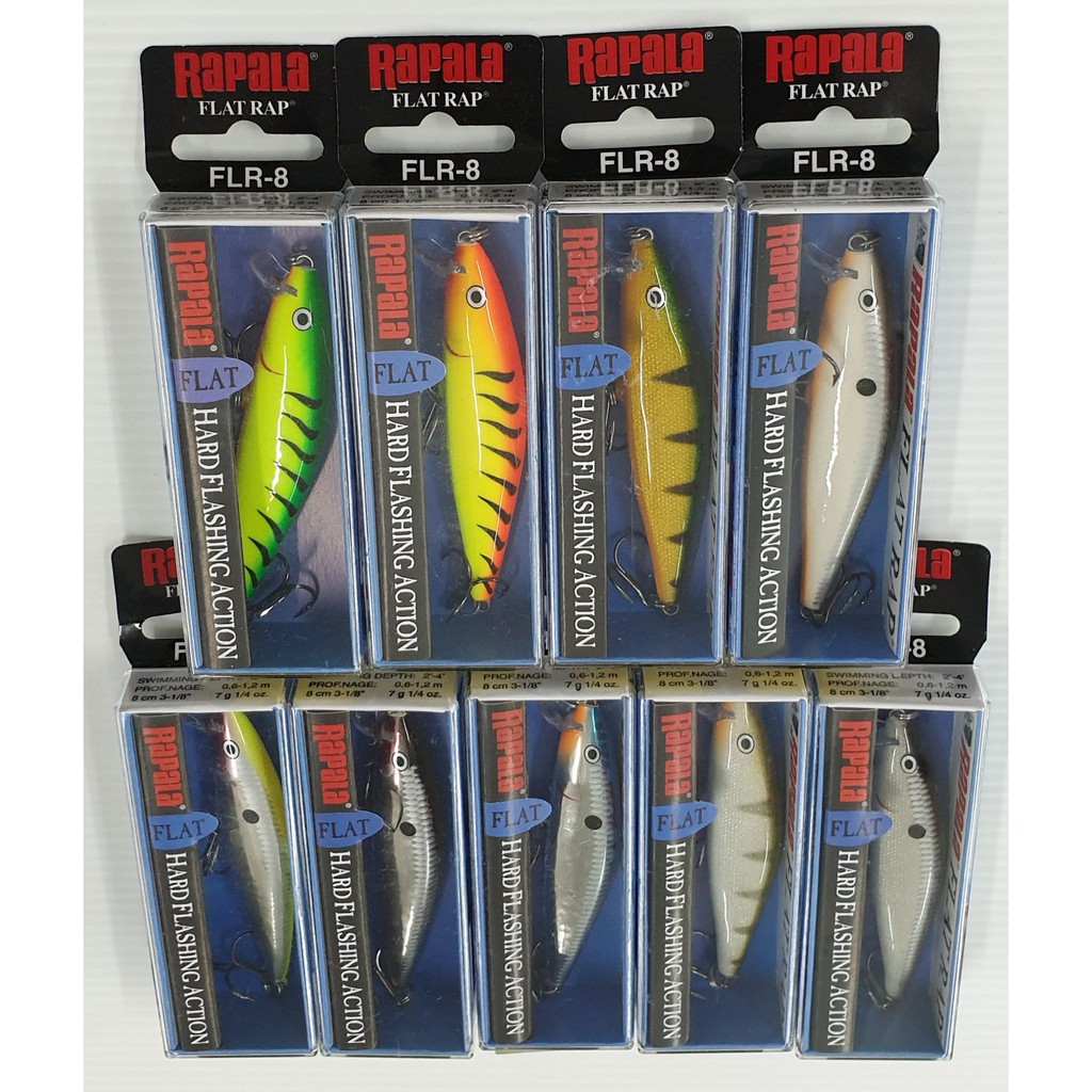 RAPALA FLAT RAP 8CM FLR08 | Shopee Malaysia