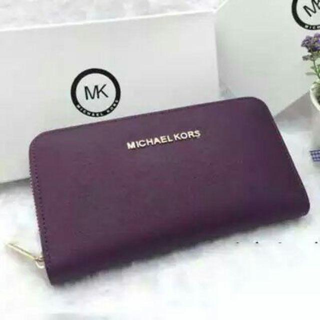 michael kors purple wallet