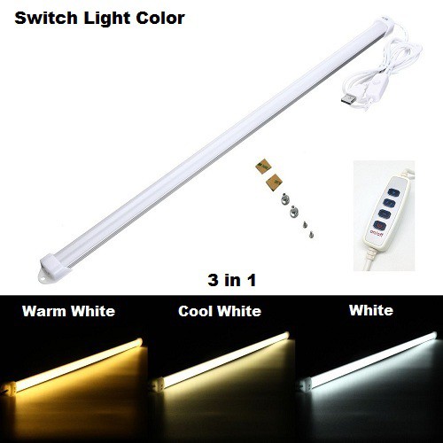 LED Rigid Strip Hard Bar Light Switch Tube Lamp 12V 500LM Energy saving lamp