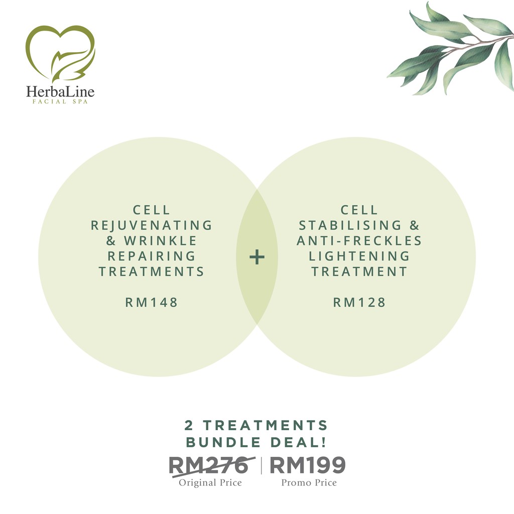 [Treatment Bundle] Herbaline Cell Rejuvenating & Wrinkle Repairing Treatment + Cell Stabilising & Anti-Freckle