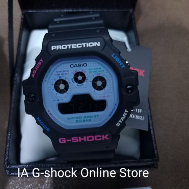 Casio G SHOCK DW5900DN-1JF Tapak kucing biru 100% ORIGINAL 