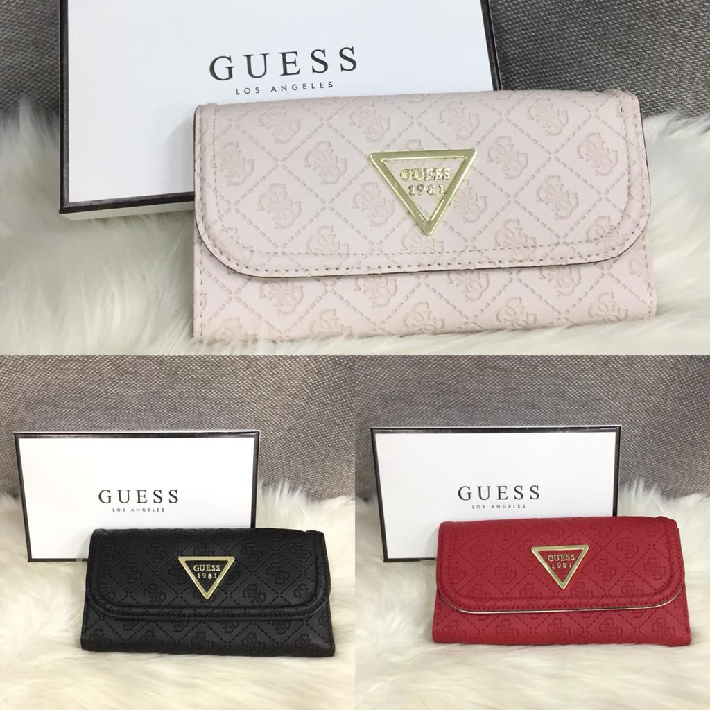 Guess Morden Women S Long Wallet Purses 3 Colors Available