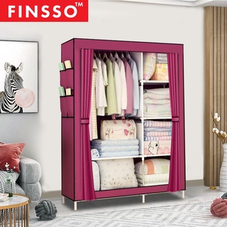 FINSSO : Wardrobe M Size / Almari Baju Rak Baju Clothes Organization Storage Rack Cabinet