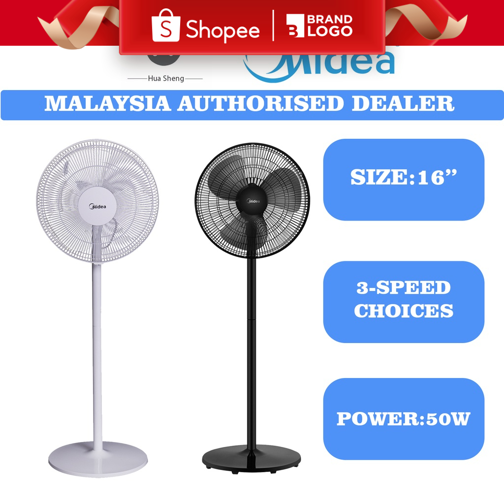 Midea Stand Fan 3 Speed Mf 16fs18c Shopee Malaysia