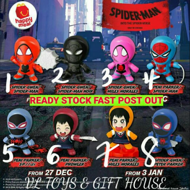 mcdonalds happy meal spiderman 2018