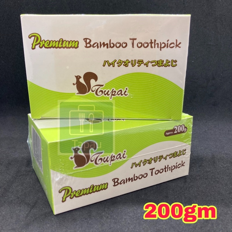 TAPAU Bamboo Toothpick [ 200gm / 400gm ] Disposable Hygiene Toothpick