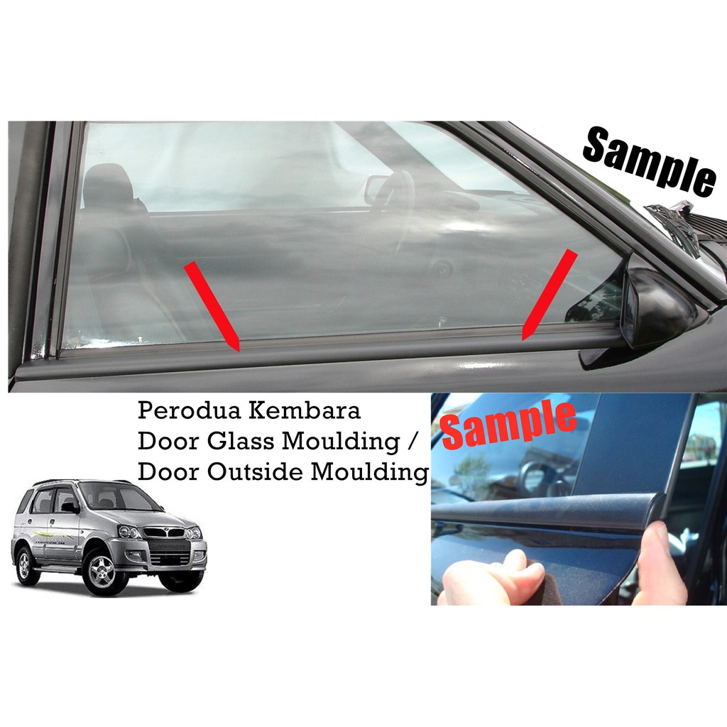 Perodua Kembara Door Outside Moulding / Door Glass 