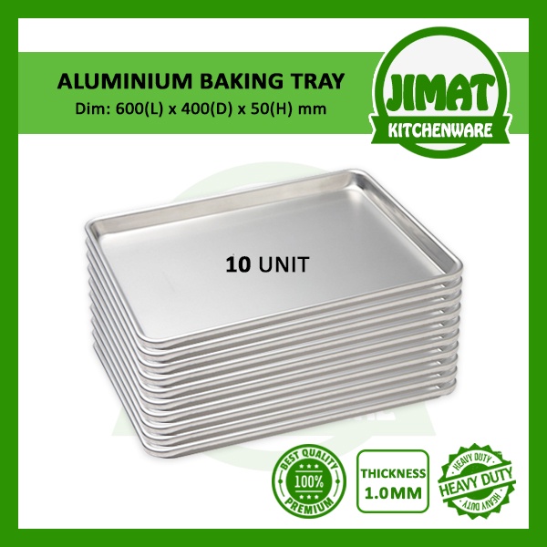Aluminium Industrial Baking Tray / Oven Sheet Pan / Loyang Kek Empat