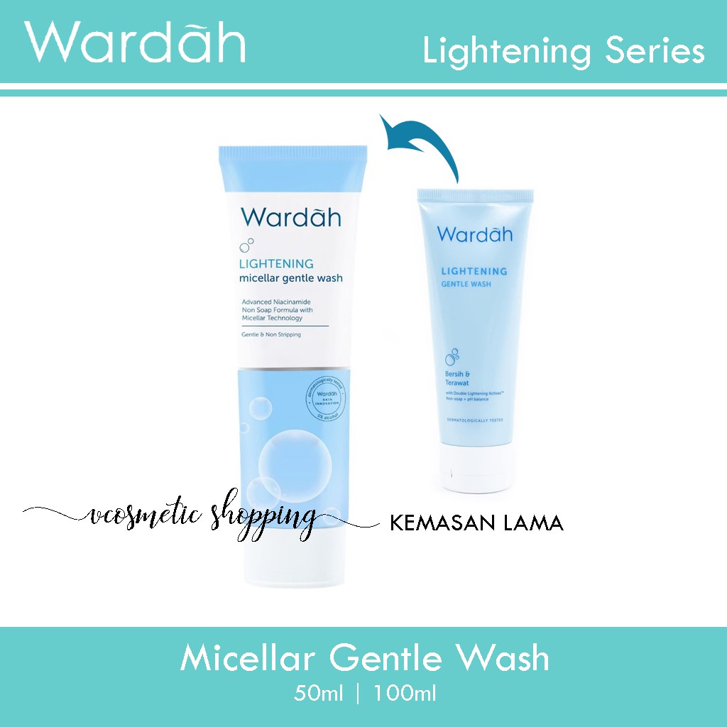 Wardah Lightening Micellar Gentle Wash 50ml 100ml Shopee Malaysia