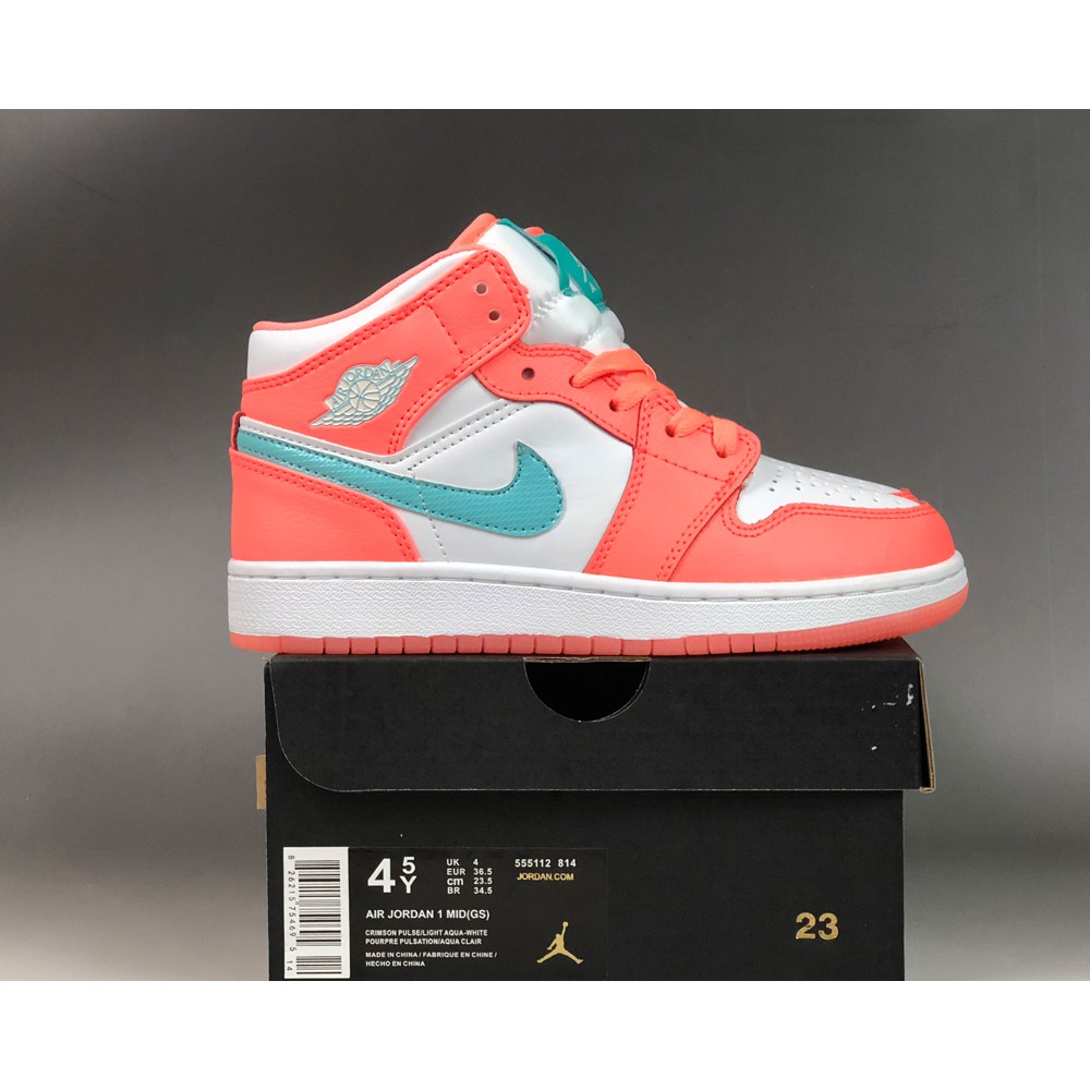 air jordan 1 mid crimson pulse
