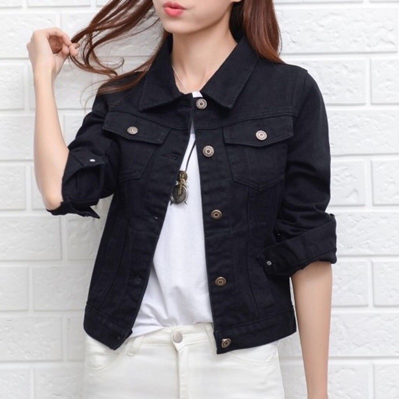 jeans coat black