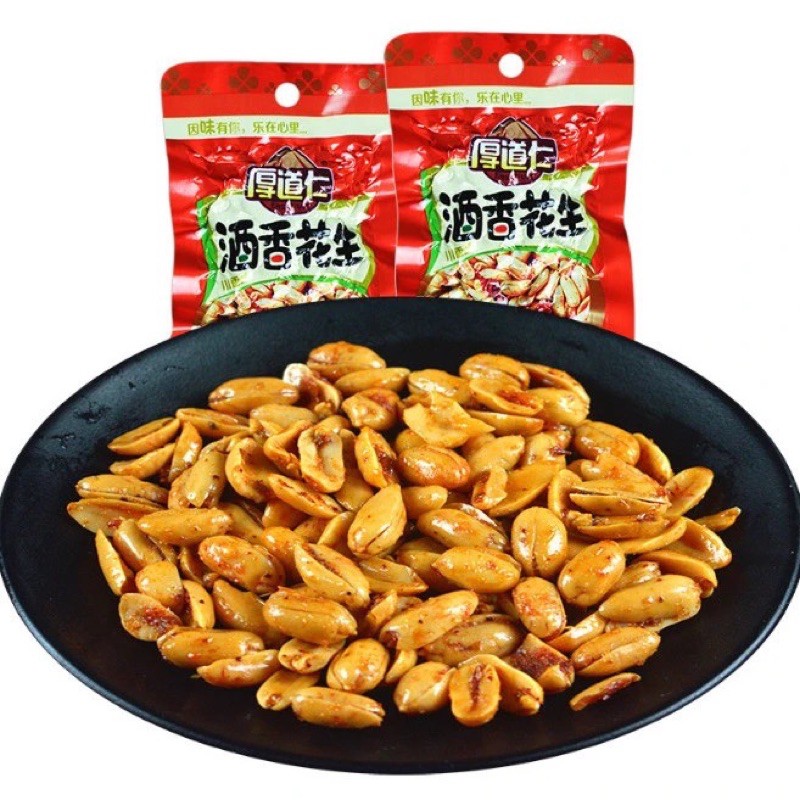 Ready Stock现货 中国进口零食snack厚道仁酒香花生川香花生麻辣花生仁五香花生米坚果炒货休闲小零食 Shopee Malaysia