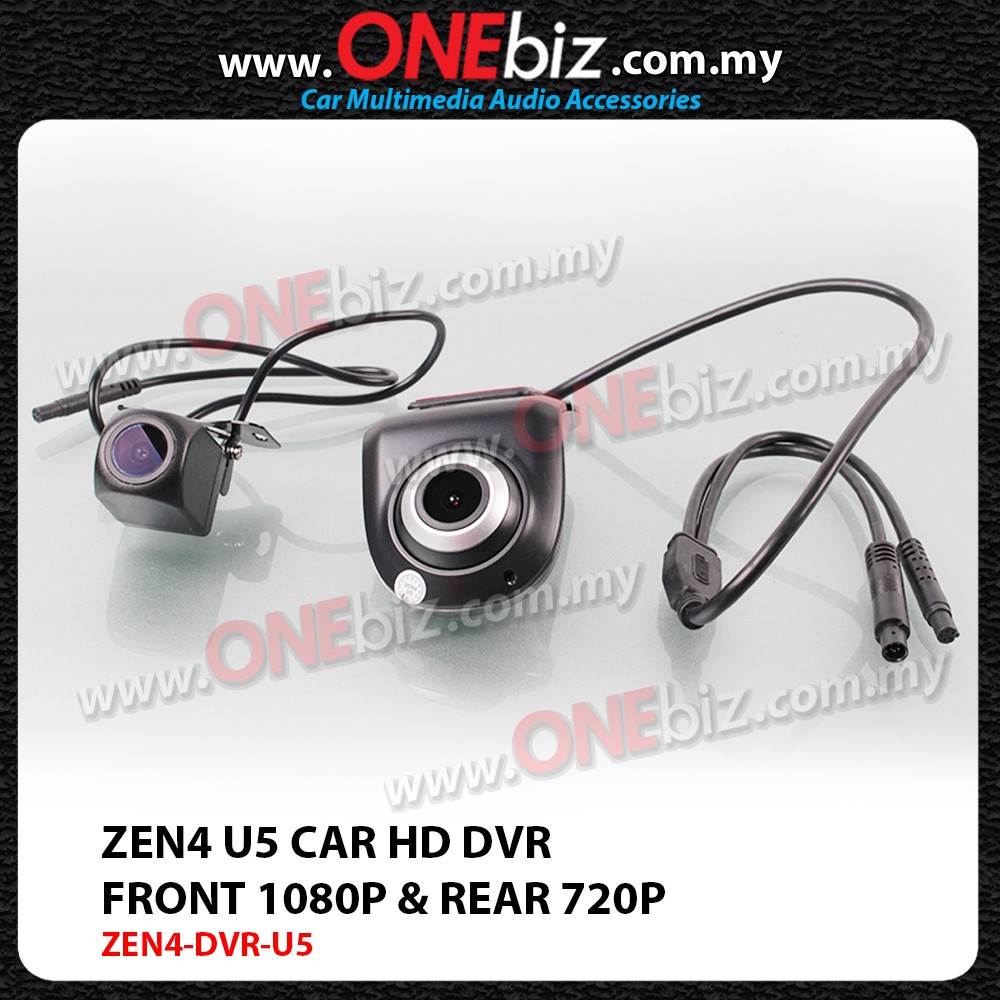 Zen4 U5 2 Way Usb Car Hd Dvr With Adas For Connect Android Player Install Apk Front 1080p Rear 720p Shopee Malaysia