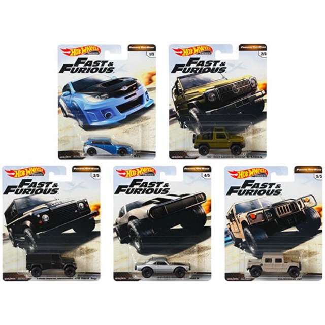 hot wheels premium fast and furious