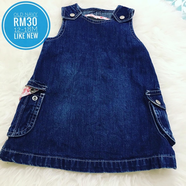 old navy girls denim dress