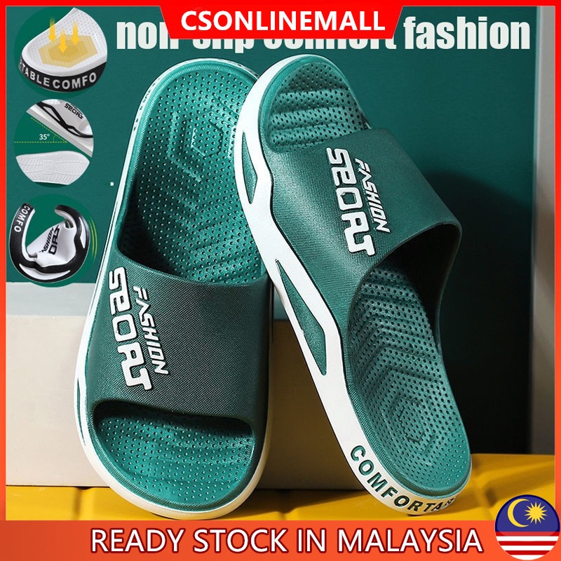 Ready Stock CSONLINEMALL Selipar Lelaki Sandal Men's Slide Sandals ...