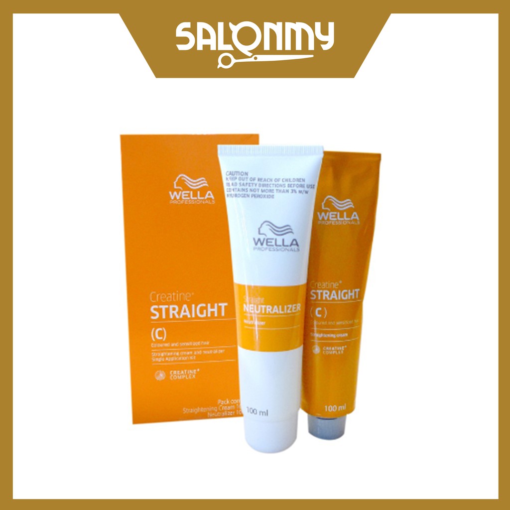 Wella Straight Hair Straightening Cream (C) (100ml + 100ml) | Shopee ...