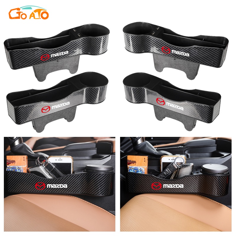 GTIOATO Car Seat Organizer Auto Seat Gap Pocket Carbon Fiber Car Seat