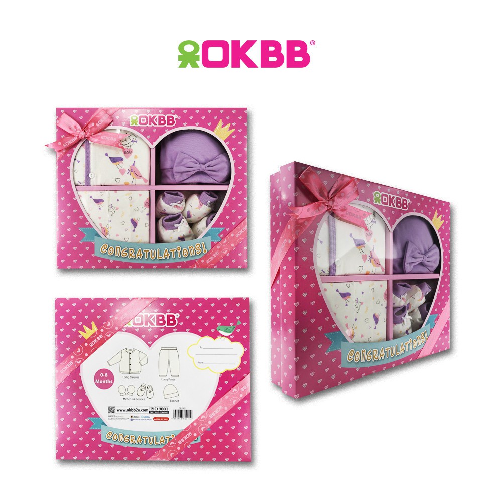 OKBB Gift Set 5 In 1 For New Born Baby GS002-3-PP