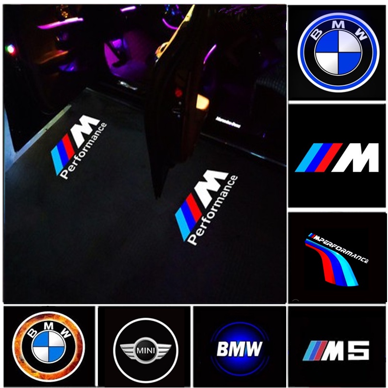 Led Car Door Logo Welcome Lamp Shadow Light For BMW mini 1/2/3/4/5/6/7 Series X1X3X4X5X6 M3M5 Courtesy Laser Projector Ghost Light Accessories