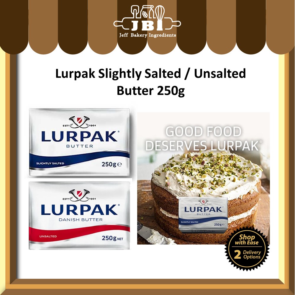 (Klang Valley only) LURPAK Slightly Salted / Unsalted Butter 250g Cookies butter