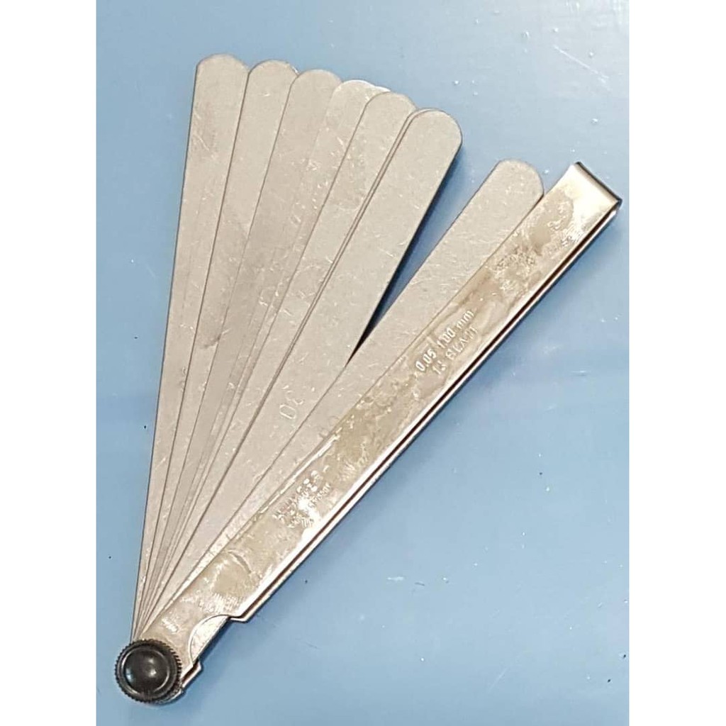 HUNTER FEELER GAUGE 6" 8" 12" 13 BLADE FEELER GAUGE 0.05 MM1.0 MM