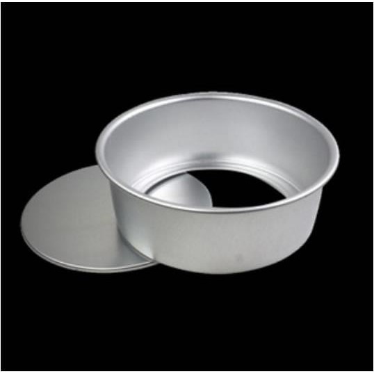 [16.9CM x 7.5CM] 6' Inch Round Removable Loose Base Baking Cake Pan Tin
