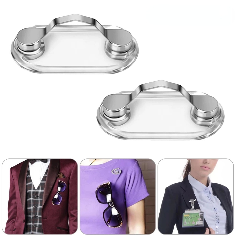 Fashion Creative Portable Sunglasses Holder Clip / Multi-Function Headphones Hanger Clasp / Removable Eyewear Hook Attaches to Clothing / Job Number Hanging Clasp