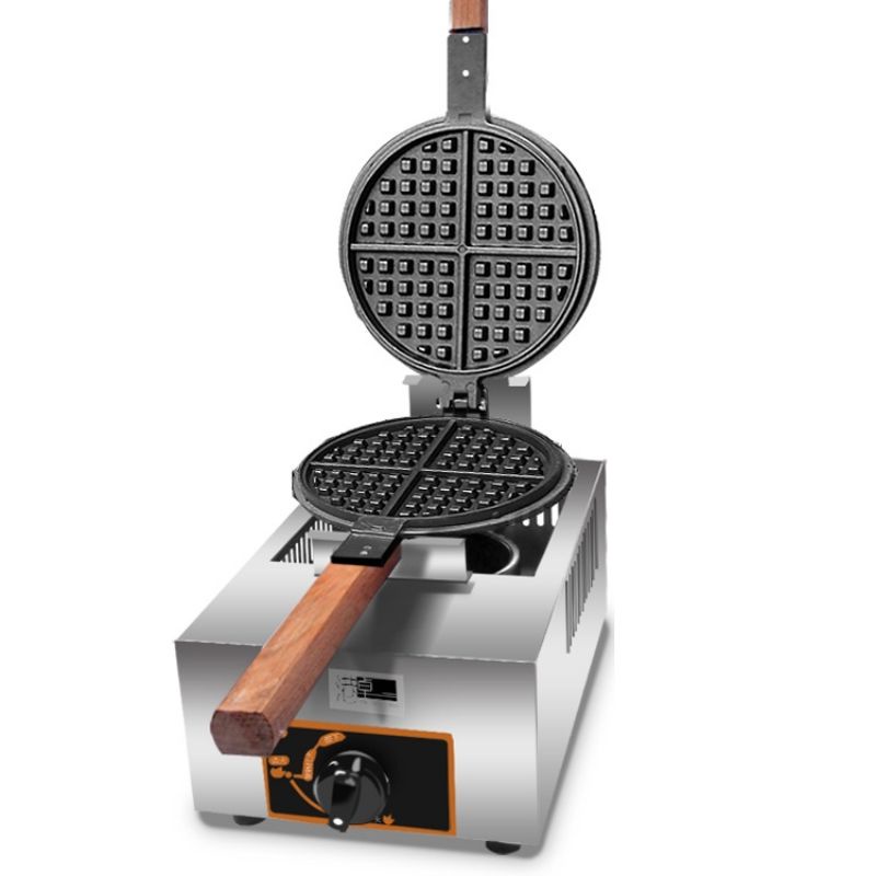 🔥Gas commercial Single  waffle machine checkered cake Q cake QQ egg waffle machine Hong Kong egg waffle machine gas egg