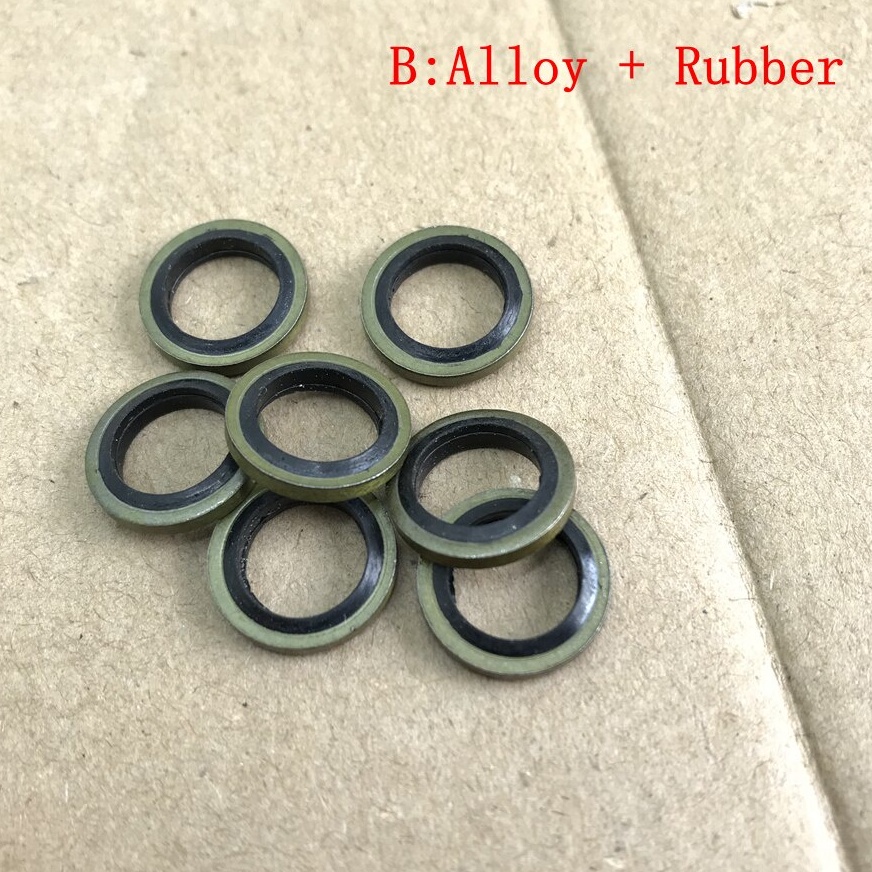 M10 Banjo Bolt Oil Drain Screw Sealing Washer Gaskets For Motorcycle