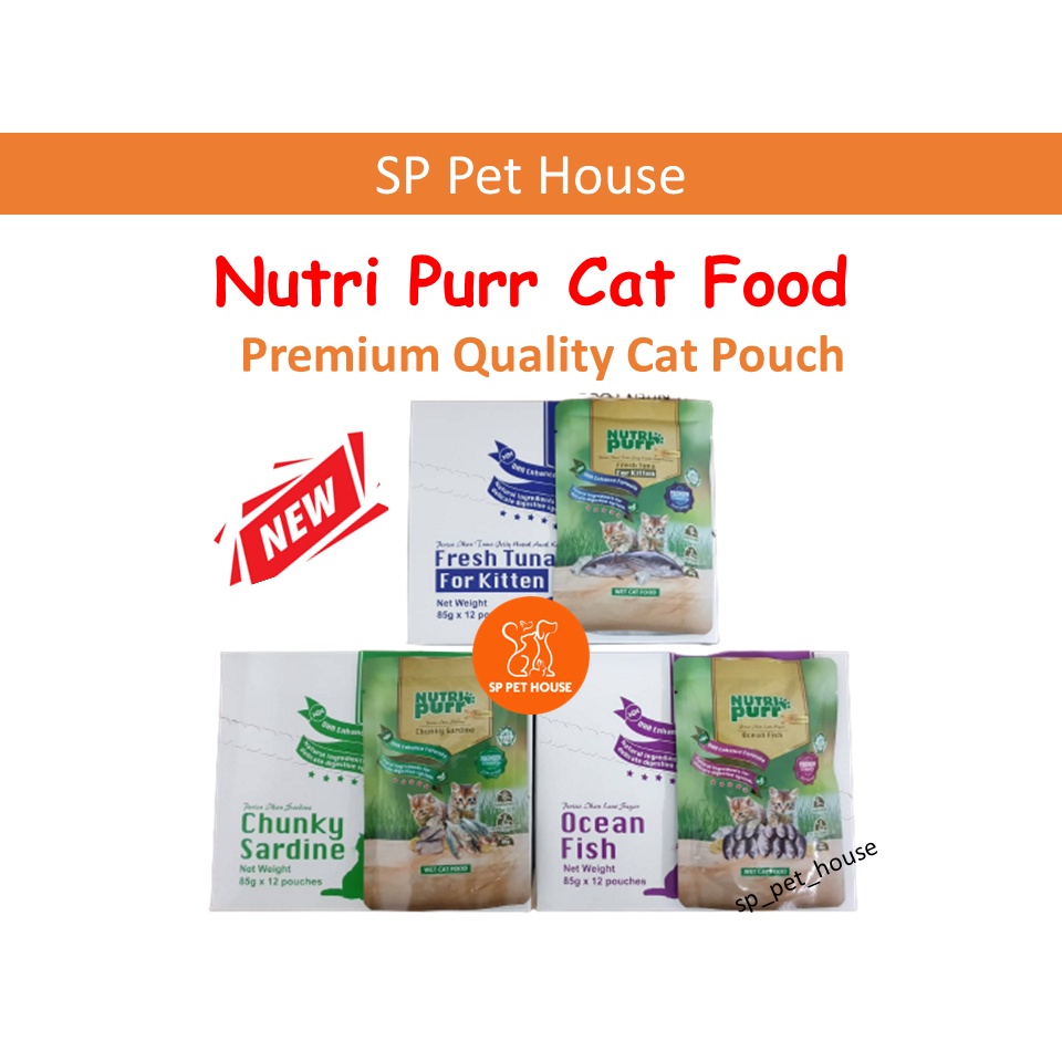Nutri Purr Wet Food Cat Pouch / Makanan Kucing Basah 85g | Shopee Malaysia