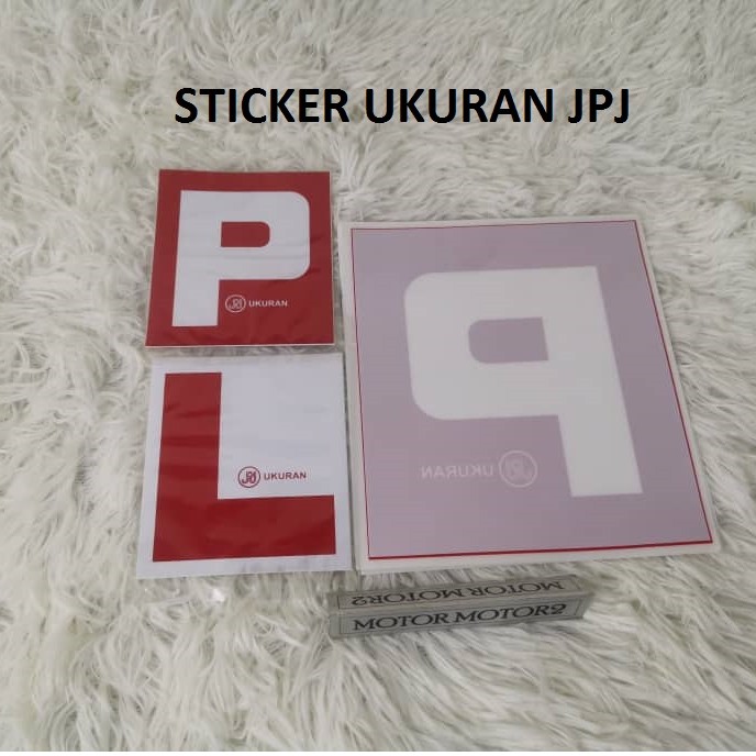 Kereta Sticker P Car P Sticker Motosikal Sticker Motor L Sticker Depan Belakang To Sticker Ukuran Jpj Front Back Jpj Shopee Malaysia