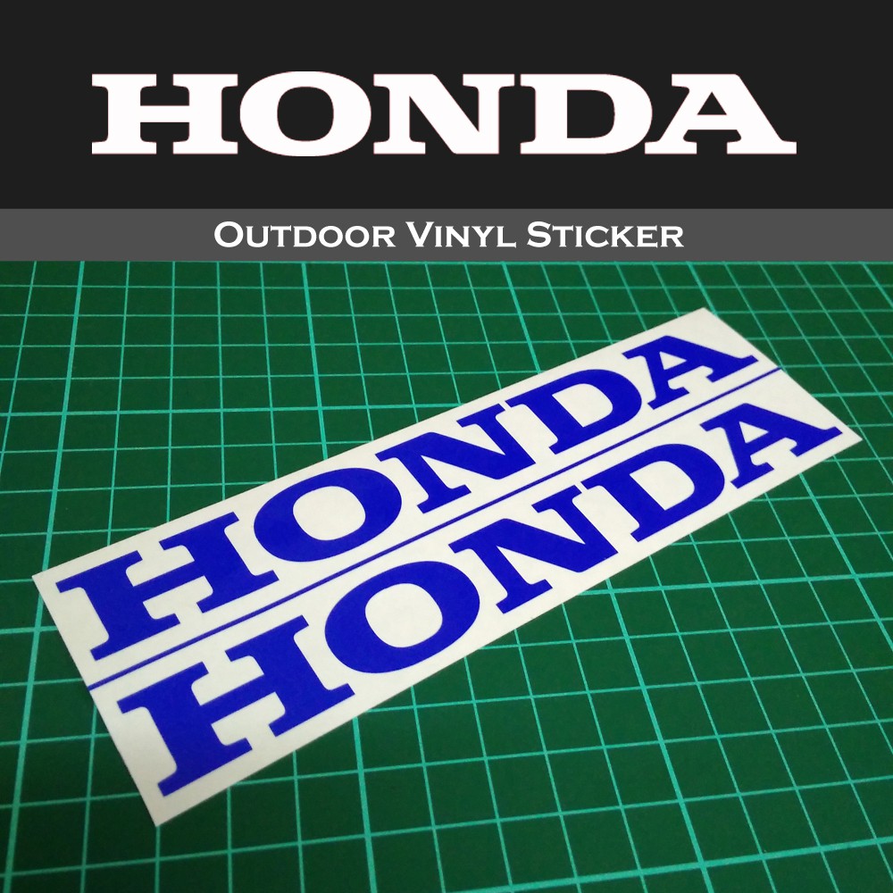 Honda logo vinyl sticker car motorcycle decal 2 pieces | Shopee Malaysia