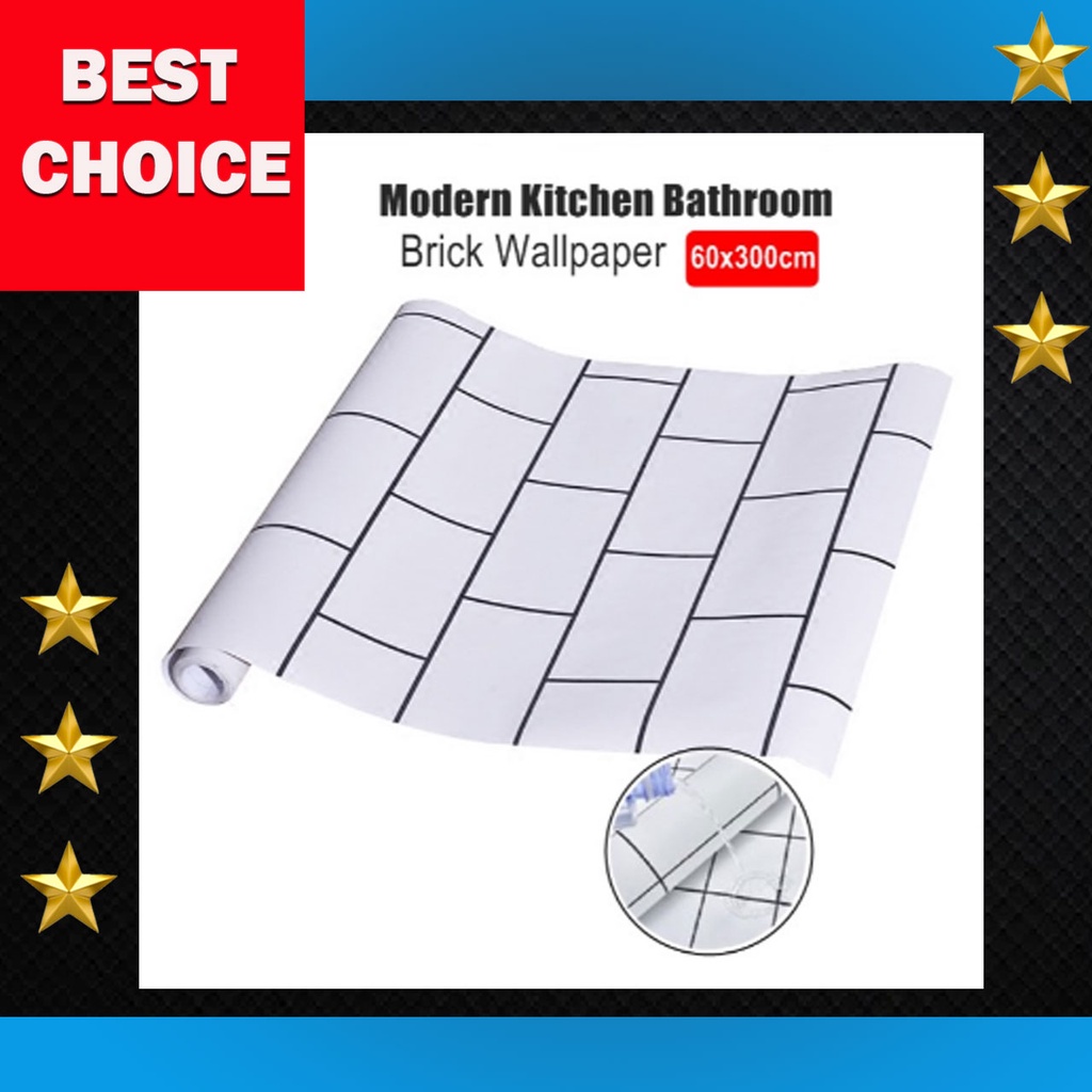 wallpaper dinding ruang tamu dapur bilik air/sticker dinding ruang tamu