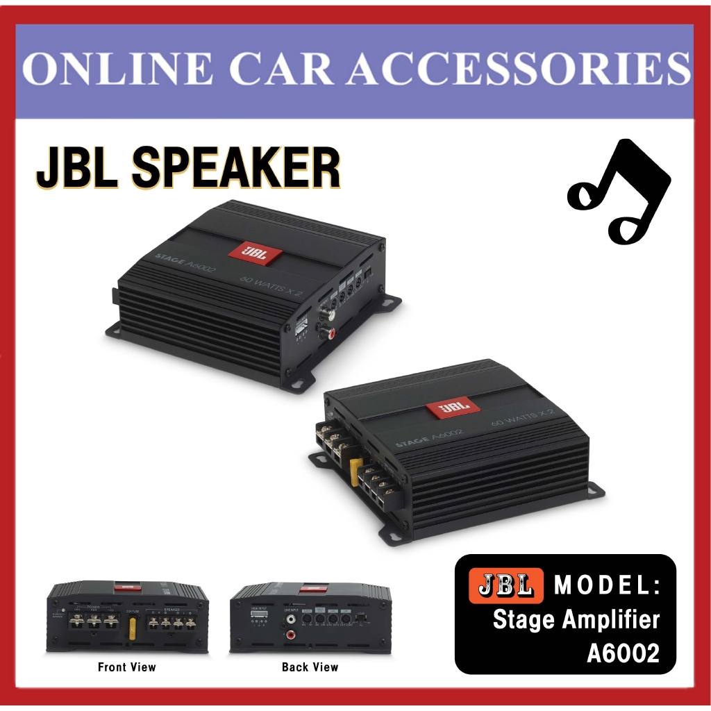 JBL STAGE A6002 - Class D Car Audio Amplifier