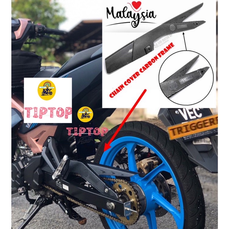 Y15ZR Y16ZR PNP CARBON CHAIN COVER YAMAHA Y16 Y15 V1 V2 V3 V4 V5 V6 V7